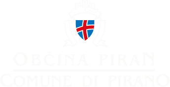 logo Obcina Piran beli